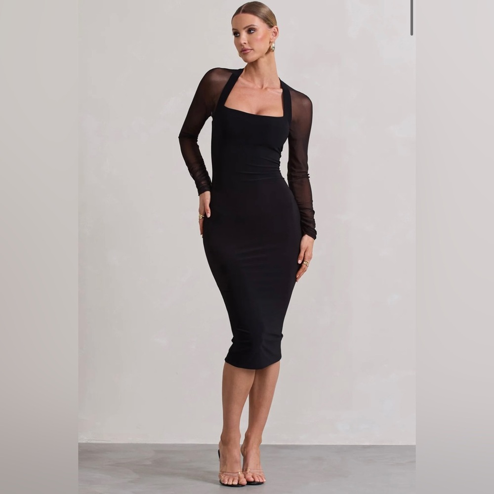 Club L London Square Neck Midi Dress